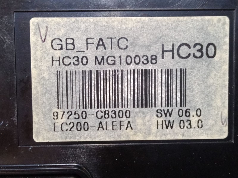 Recambio de mando climatizador para hyundai i20 ii (gb, ib) 1.2 referencia OEM IAM 97250C8300  