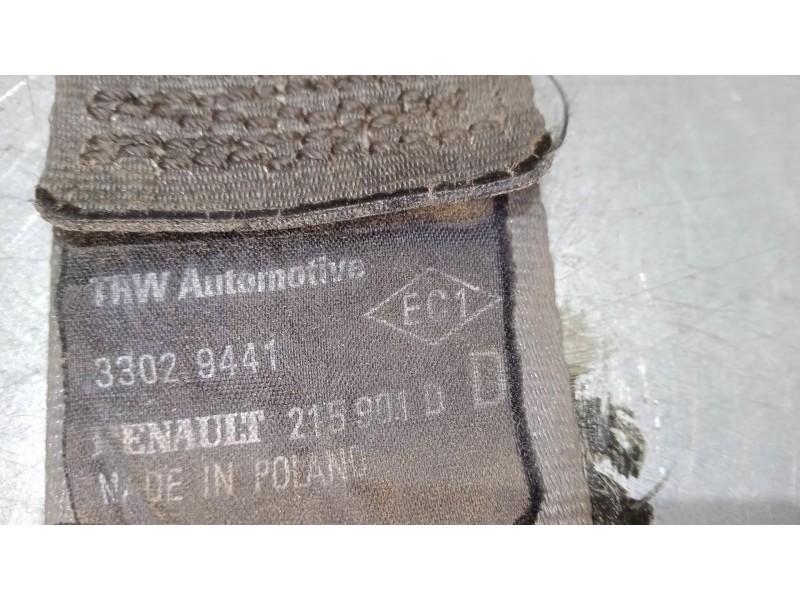 Recambio de cinturon seguridad trasero derecho para renault modus / grand modus (f/jp0_) 1.4 (jp01, jp0j) referencia OEM IAM   