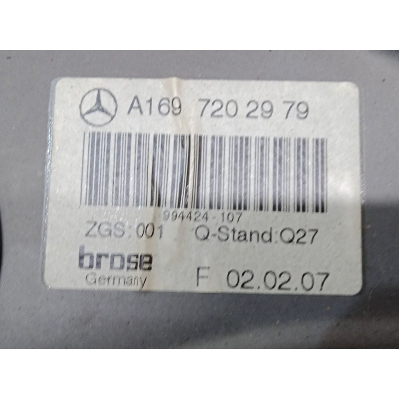 Recambio de elevalunas electrico delantero izquierdo para mercedes-benz clase a (w169) a 160 cdi (169.006, 169.306) referencia O