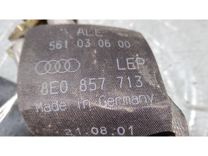 Recambio de anclaje cinturon trasero derecho para audi a4 b6 (8e2) 1.8 t referencia OEM IAM 8E0857713  