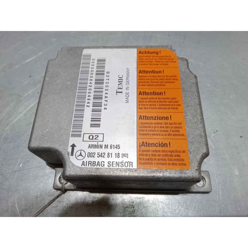 Recambio de centralita airbag para mercedes-benz clase m (w163) ml 270 cdi (163.113) referencia OEM IAM 0025428118  
