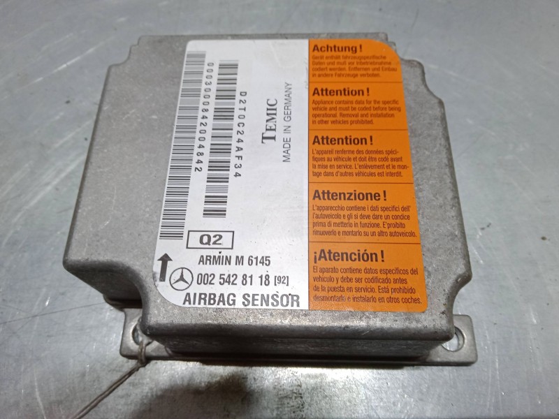 Recambio de centralita airbag para mercedes-benz clase m (w163) ml 270 cdi (163.113) referencia OEM IAM 0025428118  