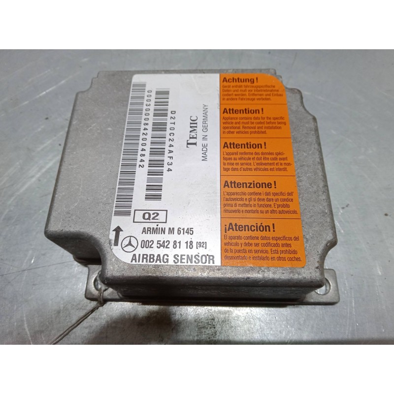 Recambio de centralita airbag para mercedes-benz clase m (w163) ml 270 cdi (163.113) referencia OEM IAM 0025428118  