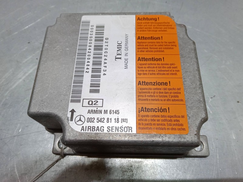 Recambio de centralita airbag para mercedes-benz clase m (w163) ml 270 cdi (163.113) referencia OEM IAM 0025428118  