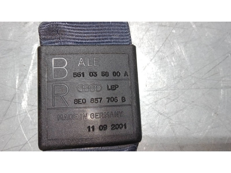 Recambio de cinturon seguridad delantero derecho para audi a4 b6 (8e2) 1.8 t referencia OEM IAM 8E0657706B  