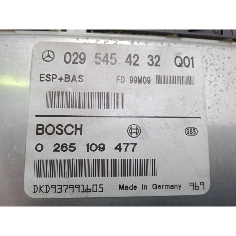 Recambio de centralita motor uce para mercedes-benz clase a (w168) a 140 (168.031, 168.131) referencia OEM IAM 0295454232  02651