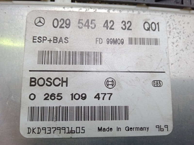Recambio de centralita motor uce para mercedes-benz clase a (w168) a 140 (168.031, 168.131) referencia OEM IAM 0295454232  02651