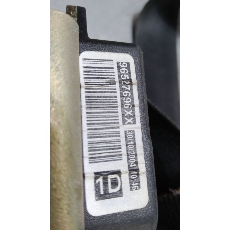 Recambio de cinturon seguridad delantero derecho para peugeot 307 sw (3h) 1.6 hdi 110 referencia OEM IAM 96527696xx  