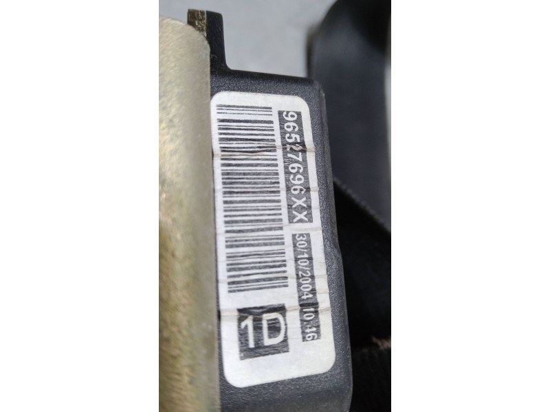 Recambio de cinturon seguridad delantero derecho para peugeot 307 sw (3h) 1.6 hdi 110 referencia OEM IAM 96527696xx  