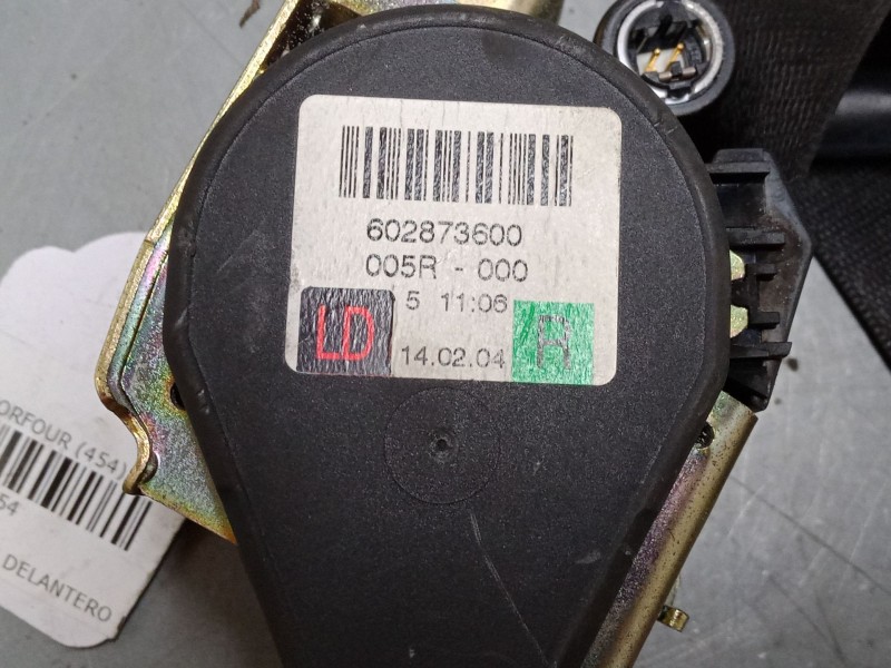 Recambio de cinturon seguridad delantero derecho para smart forfour (454) 1.3 (454.031) referencia OEM IAM   