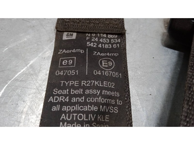 Recambio de cinturon seguridad delantero izquierdo para opel combo tour 1.4 referencia OEM IAM   