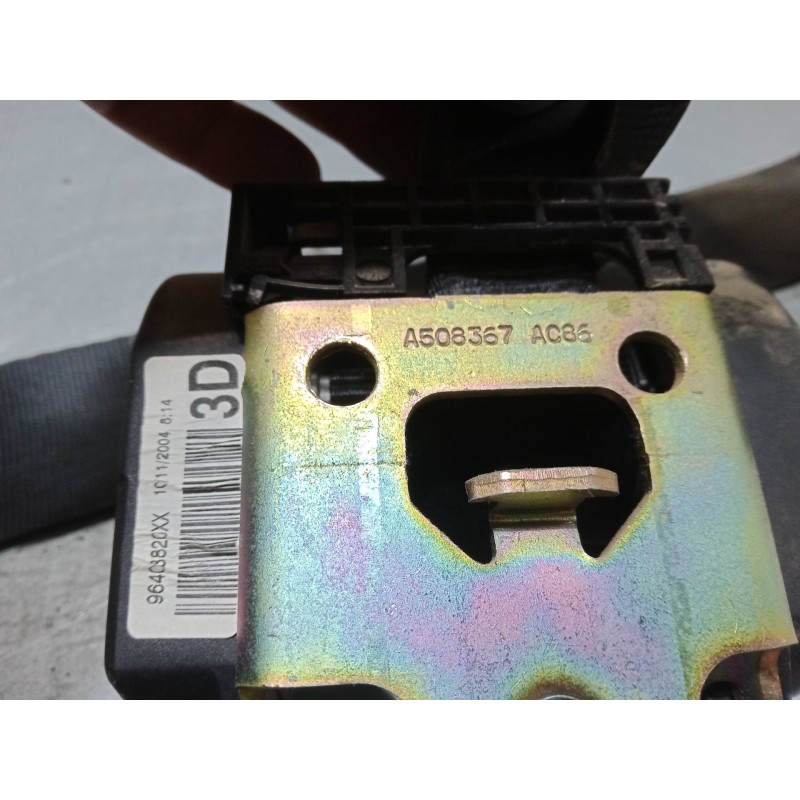 Recambio de cinturon seguridad tercera fila derecho para peugeot 307 sw (3h) 1.6 hdi 110 referencia OEM IAM   