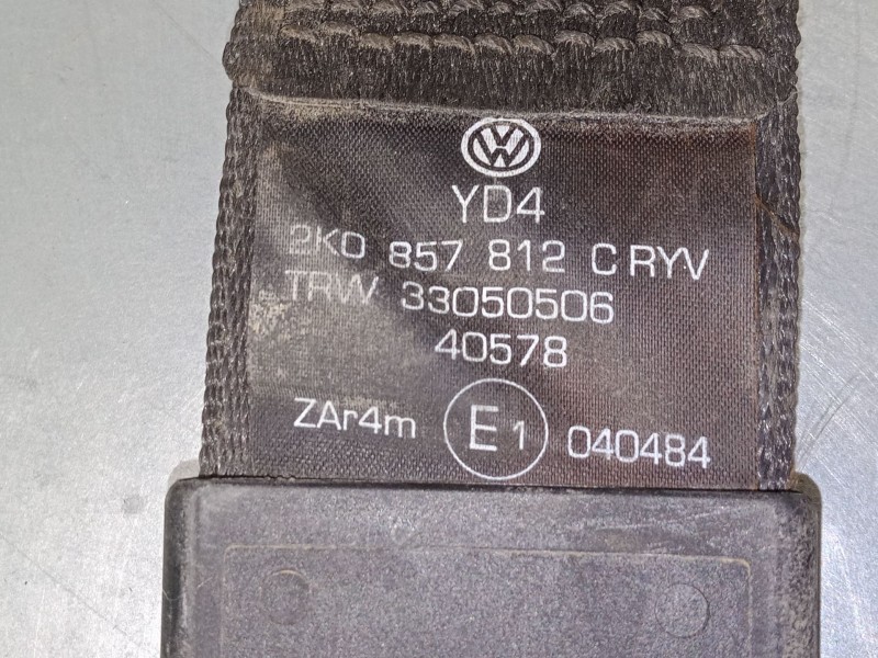 Recambio de cinturon seguridad trasero derecho para volkswagen caddy iii furgoneta/monovolumen (2ka, 2kh, 2ca, 2ch) 1.9 tdi refe