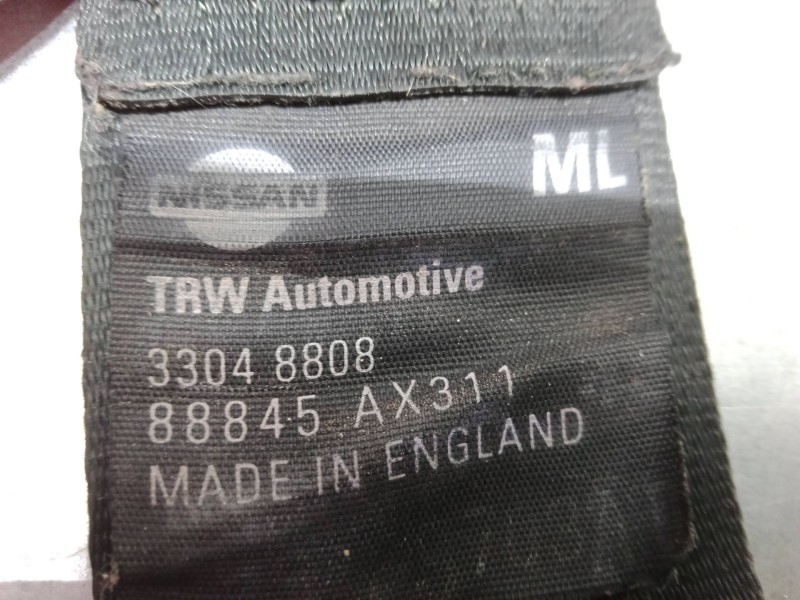 Recambio de cinturon seguridad trasero izquierdo para nissan micra iii (k12) 1.2 16v referencia OEM IAM   