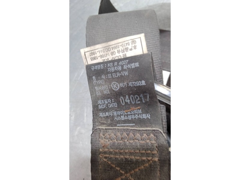 Recambio de cinturon seguridad trasero izquierdo para hyundai matrix (fc) 1.5 crdi referencia OEM IAM   