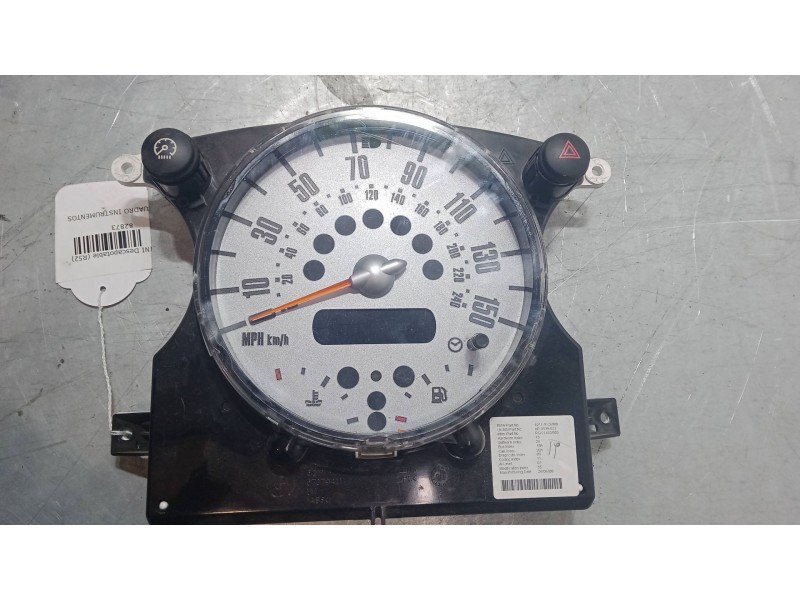 Recambio de cuadro instrumentos para mini mini descapotable (r52) cooper referencia OEM IAM 62119126988  