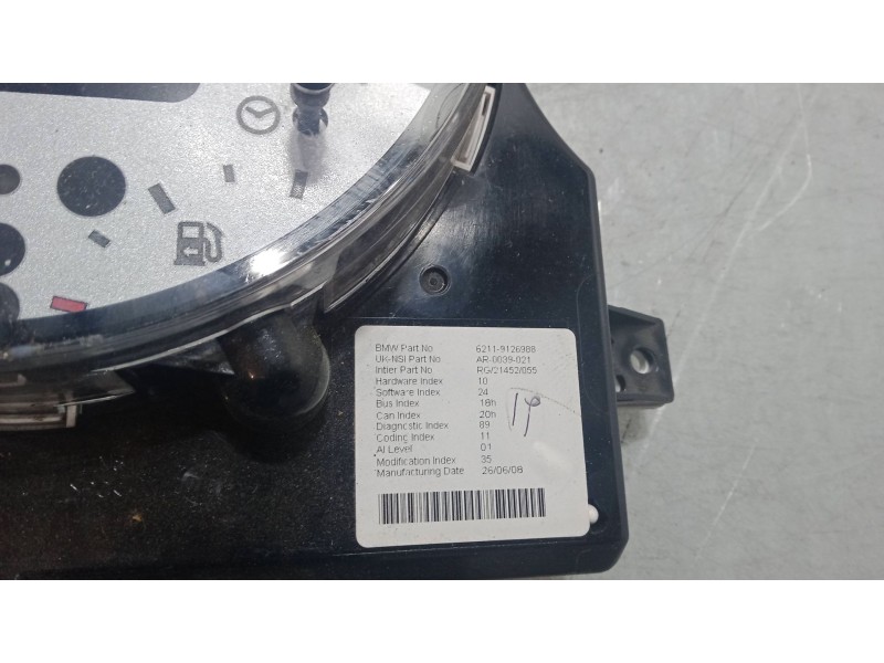Recambio de cuadro instrumentos para mini mini descapotable (r52) cooper referencia OEM IAM 62119126988  