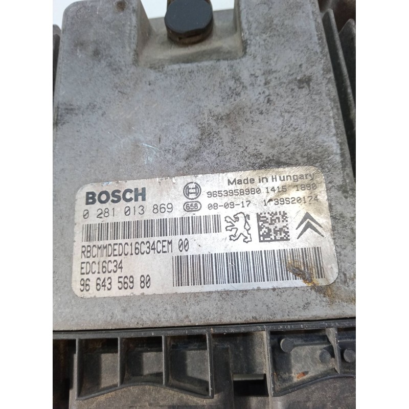 Recambio de centralita motor uce para peugeot expert furgoneta (vf3a_, vf3u_, vf3x_) 1.6 hdi 90 16v referencia OEM IAM   