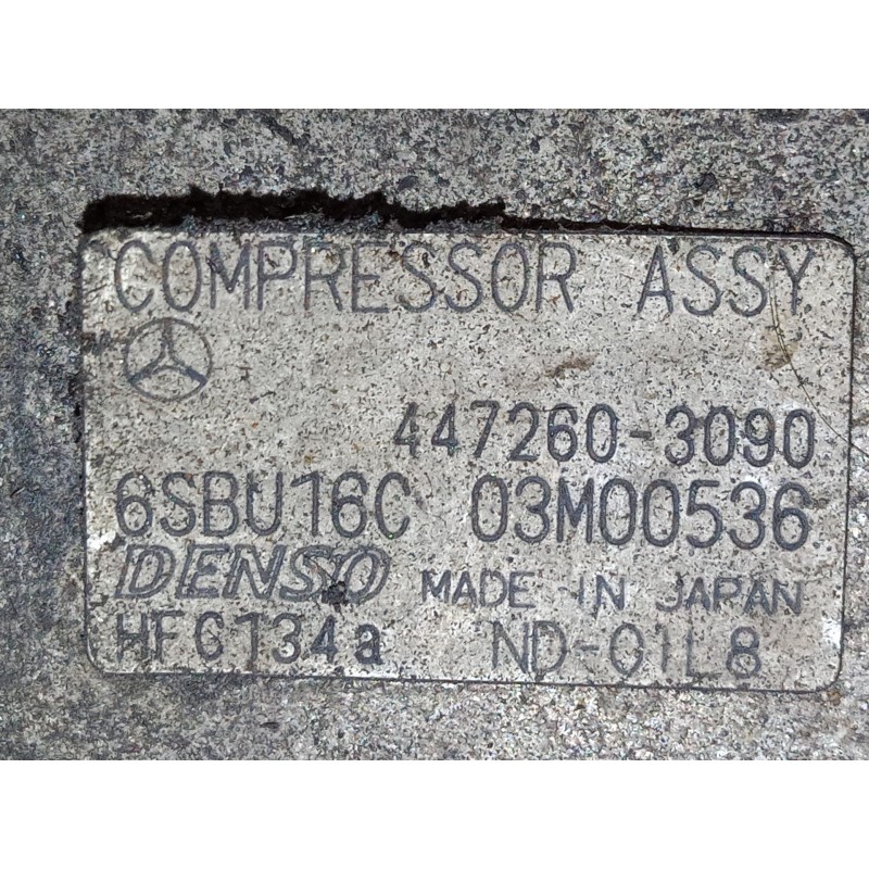 Recambio de compresor a/a para mercedes-benz clase e (w212) e 200 cdi / bluetec (212.005, 212.006) referencia OEM IAM 4472603090