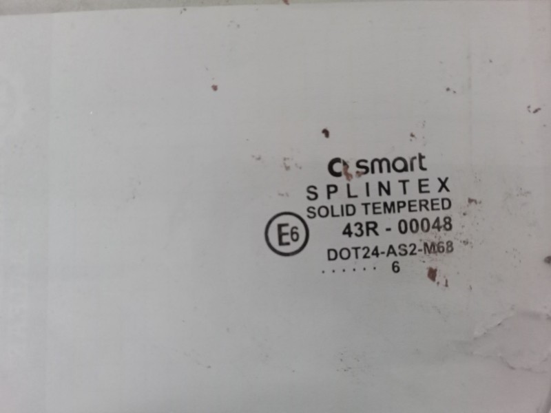 Recambio de luna trasera izquierda para smart forfour (454) 1.3 (454.031) referencia OEM IAM   