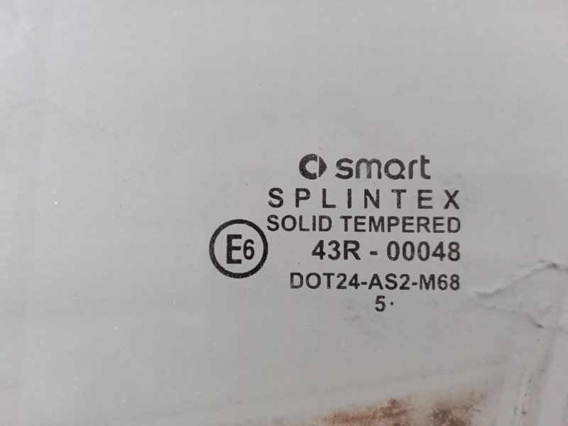 Recambio de luna puerta delantera izquierda para smart forfour (454) 1.3 (454.031) referencia OEM IAM   