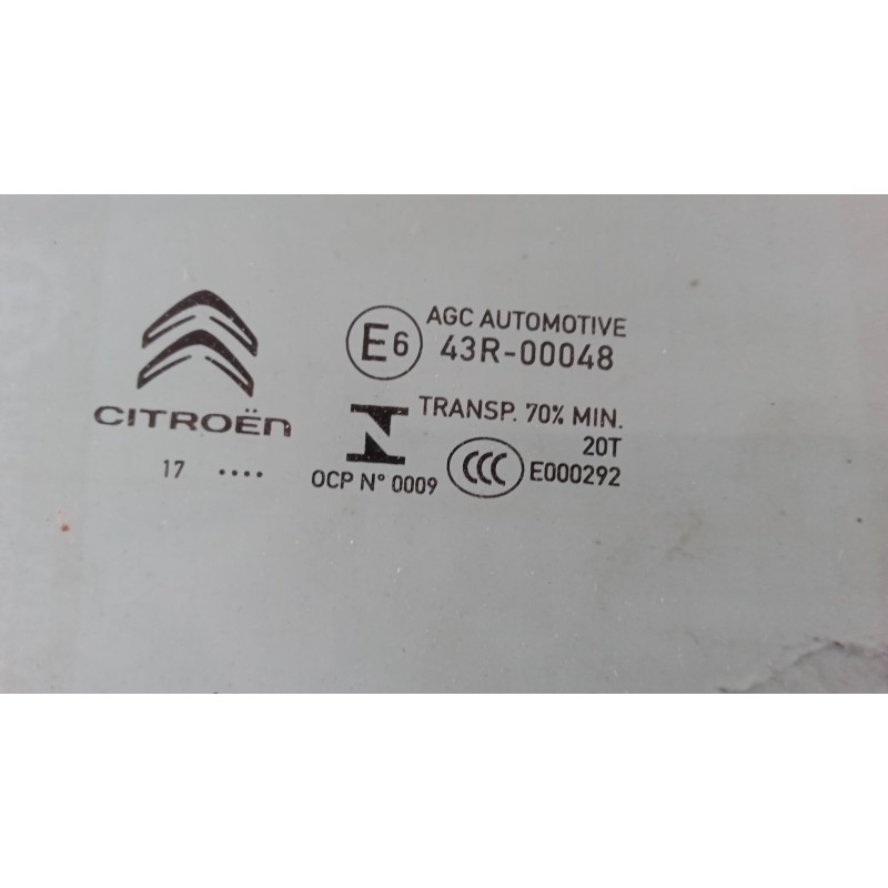 Recambio de luna trasera derecha para citroën c3 aircross ii (2r_, 2c_) 1.2 puretech 110 (2rhnzb, 2rhnzw, 2rhnpx, 2rhnpj) refere