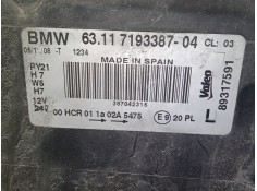 Recambio de faro izquierdo para bmw 3 (e46) 320 d referencia OEM IAM 63117193387   2
