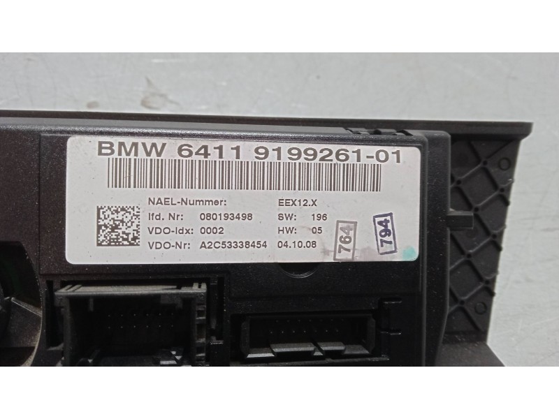 Recambio de mando climatizador para bmw 3 coupé (e92) 325 i referencia OEM IAM 6411919926101  