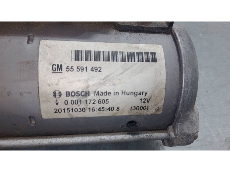 Recambio de motor arranque para opel corsa e (x15) 1.3 cdti (08, 68) referencia OEM IAM 55591492  0001172605