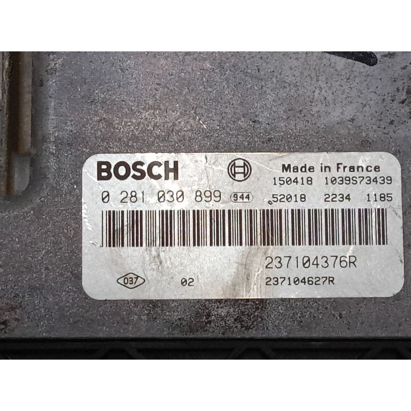 Recambio de centralita motor uce para renault captur i (j5_, h5_) 1.5 dci 90 referencia OEM IAM 0281030899  237104376R