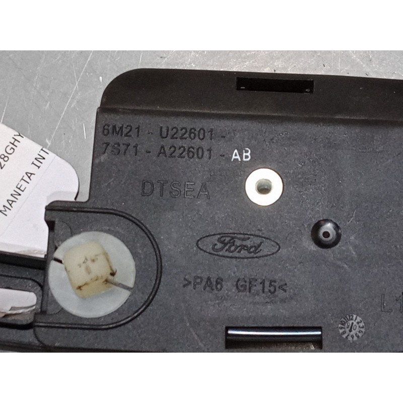 Recambio de maneta interior puerta delantera izquierda para ford mondeo iv (ba7) 2.0 tdci referencia OEM IAM 6M21U22601AB  