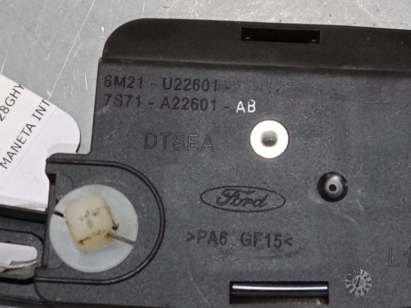 Recambio de maneta interior puerta delantera izquierda para ford mondeo iv (ba7) 2.0 tdci referencia OEM IAM 6M21U22601AB  