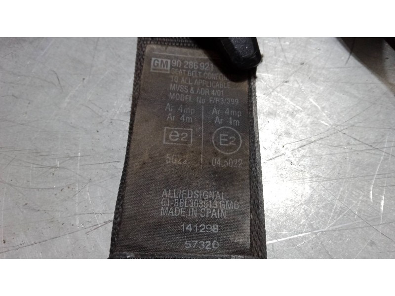 Recambio de cinturon seguridad delantero izquierdo para opel combo furgoneta/monovolumen (71_) 1.7 d referencia OEM IAM 90286921