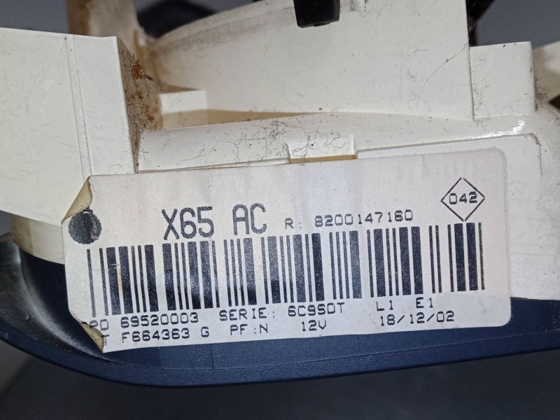 Recambio de mando calefaccion / a/a para renault clio ii (bb_, cb_) 1.2 (bb0a, bb0f, bb10, bb1k, bb28, bb2d, bb2h, cb0a,... refe