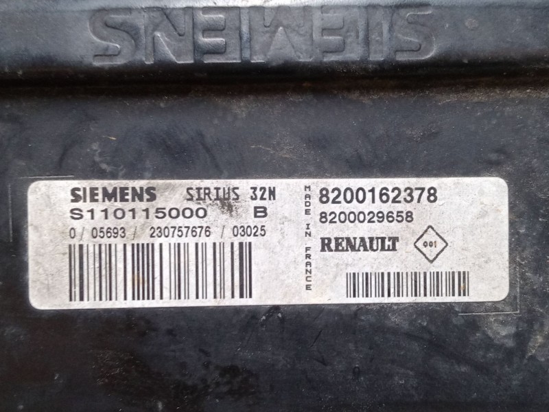 Recambio de centralita motor uce para renault clio ii (bb_, cb_) 1.2 (bb0a, bb0f, bb10, bb1k, bb28, bb2d, bb2h, cb0a,... referen