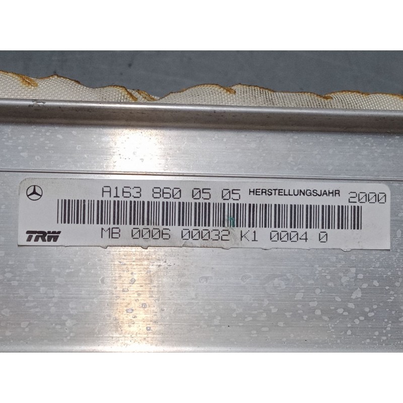 Recambio de airbag salpicadero para mercedes-benz clase m (w163) ml 270 cdi (163.113) referencia OEM IAM A1638600505  