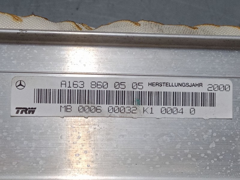 Recambio de airbag salpicadero para mercedes-benz clase m (w163) ml 270 cdi (163.113) referencia OEM IAM A1638600505  