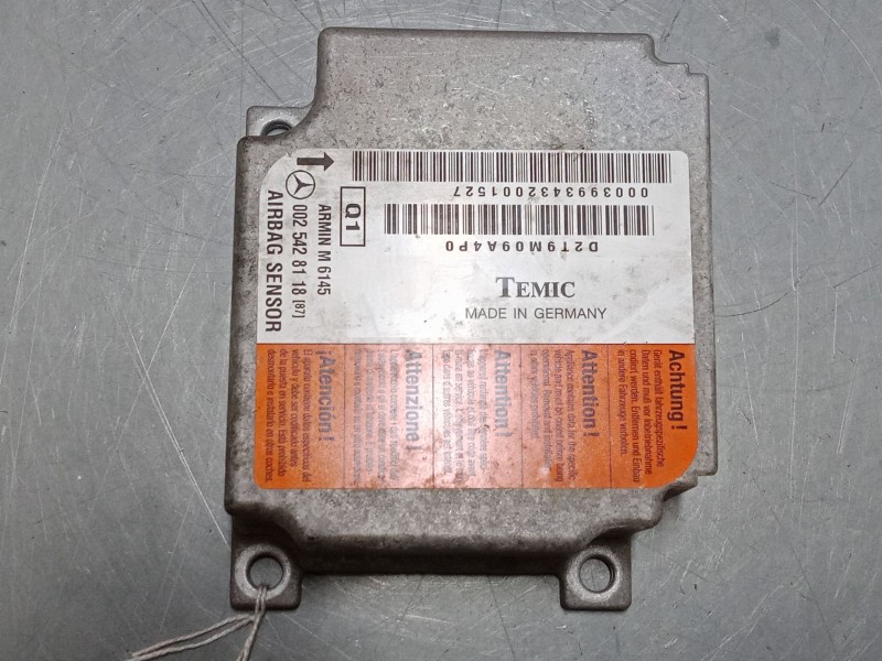 Recambio de centralita airbag para mercedes-benz clase m (w163) ml 270 cdi (163.113) referencia OEM IAM A0025428118  