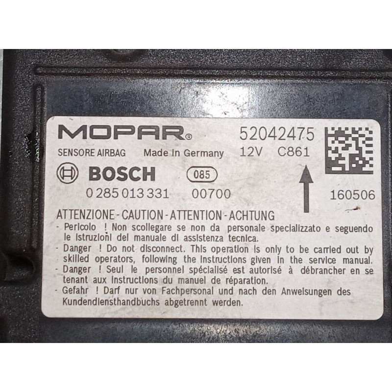 Recambio de centralita airbag para jeep renegade suv (bu, b1, bv) 1.6 crd referencia OEM IAM 52042475  0285013331