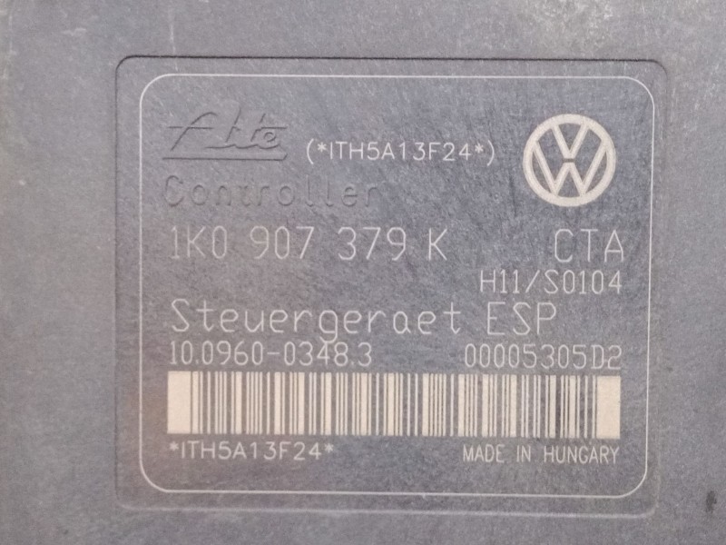 Recambio de abs para volkswagen touran (1t1, 1t2) 1.9 tdi referencia OEM IAM 1k0907379K  10096003483
