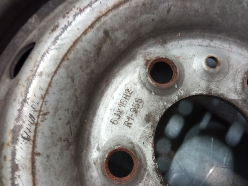 Recambio de llanta chapa 16´´ para fiat ducato caja/chasis (230_) 2.5 td referencia OEM IAM 6jx16h2 r1956  