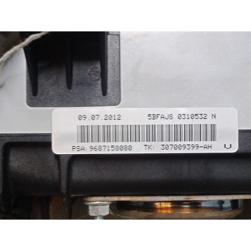 Recambio de airbag salpicadero para citroën c4 ii (nc_) 1.6 hdi 90 referencia OEM IAM 9687158080  5BFAJS0310532N Recambio de airbag salpicadero para citroën c4 ii (nc_) 1.6 hdi 90 referencia OEM IAM 9687158080  5BFAJS0310532N