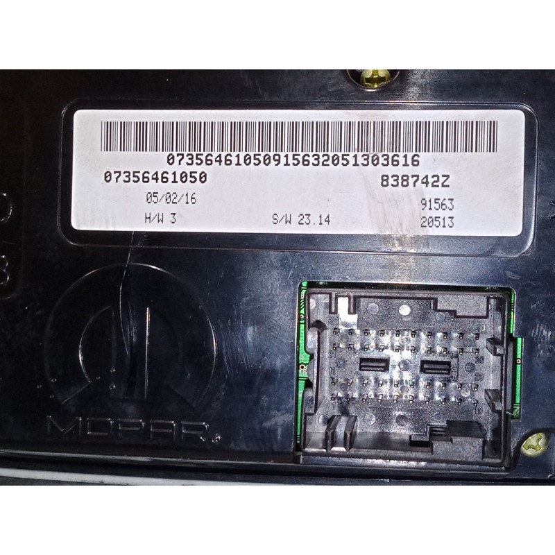 Recambio de mando climatizador para jeep renegade suv (bu, b1, bv) 1.6 crd referencia OEM IAM 07356461050  