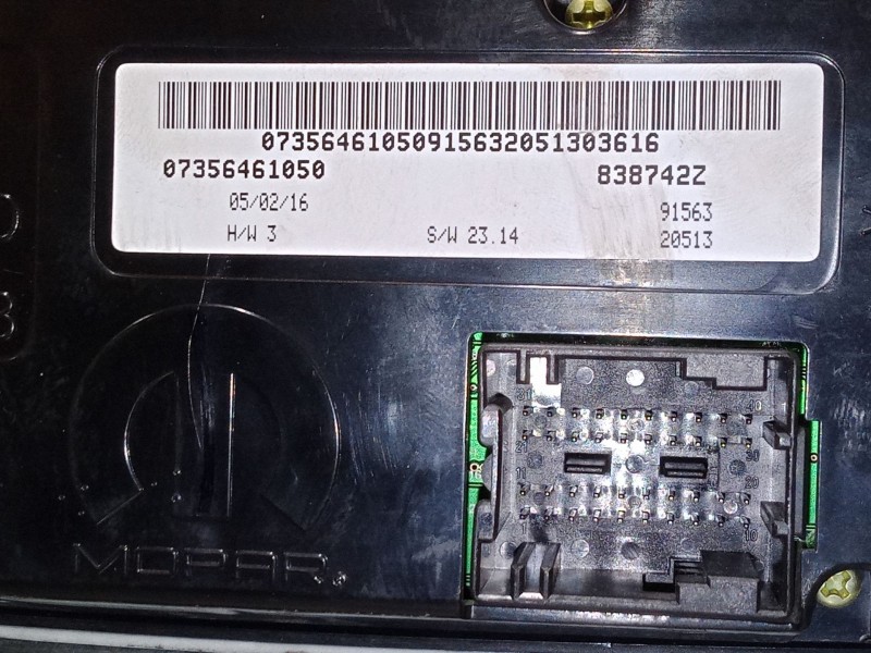 Recambio de mando climatizador para jeep renegade suv (bu, b1, bv) 1.6 crd referencia OEM IAM 07356461050  