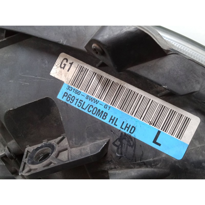 Recambio de faro izquierdo xenon para honda cr-v iii (re_) 2.2 i-ctdi 4wd (re6) referencia OEM IAM 33151SWWE01  