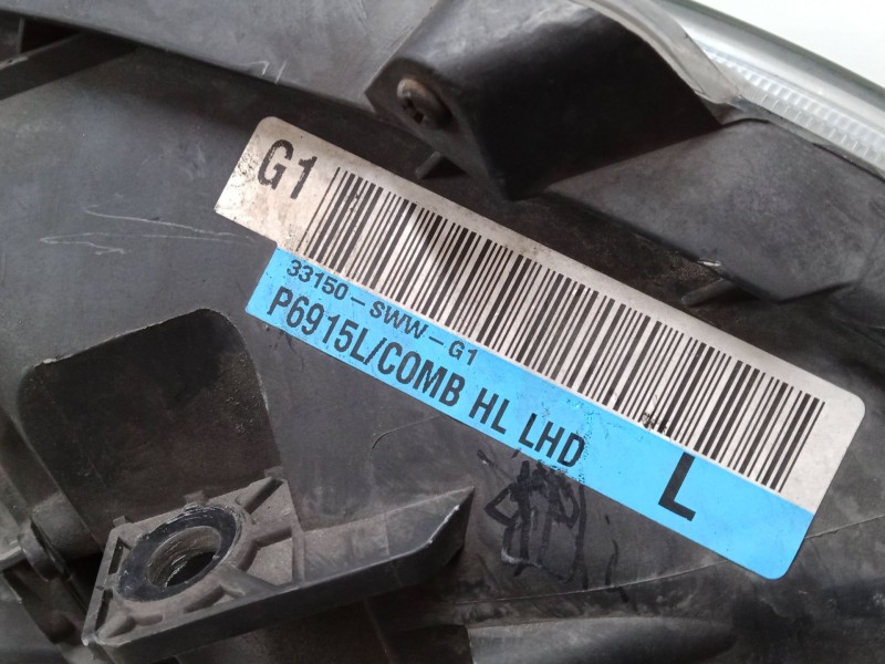 Recambio de faro izquierdo xenon para honda cr-v iii (re_) 2.2 i-ctdi 4wd (re6) referencia OEM IAM 33151SWWE01  