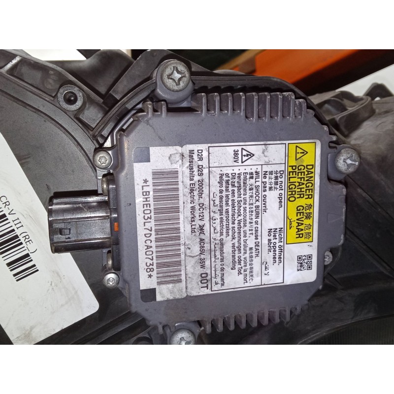 Recambio de faro izquierdo xenon para honda cr-v iii (re_) 2.2 i-ctdi 4wd (re6) referencia OEM IAM 33151SWWE01  
