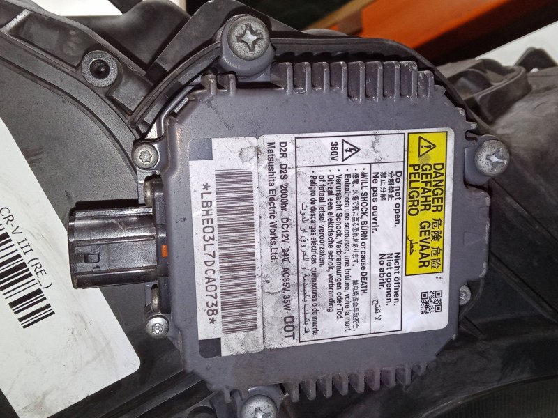 Recambio de faro izquierdo xenon para honda cr-v iii (re_) 2.2 i-ctdi 4wd (re6) referencia OEM IAM 33151SWWE01  