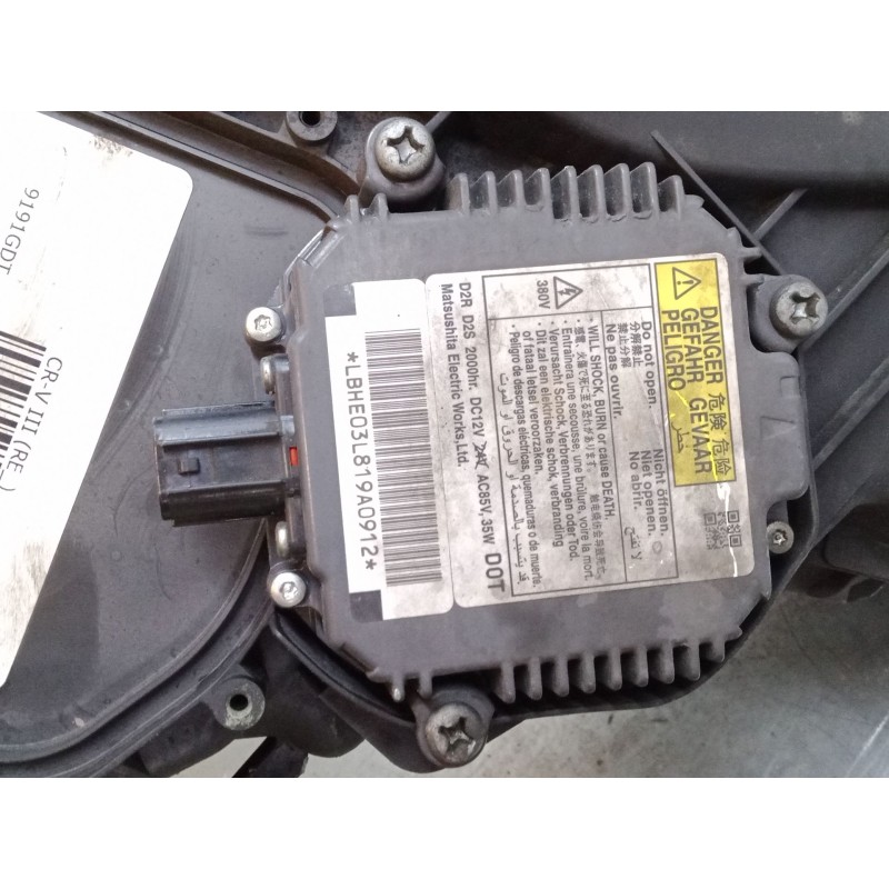 Recambio de faro derecho xenon para honda cr-v iii (re_) 2.2 i-ctdi 4wd (re6) referencia OEM IAM 33100SWWG1  