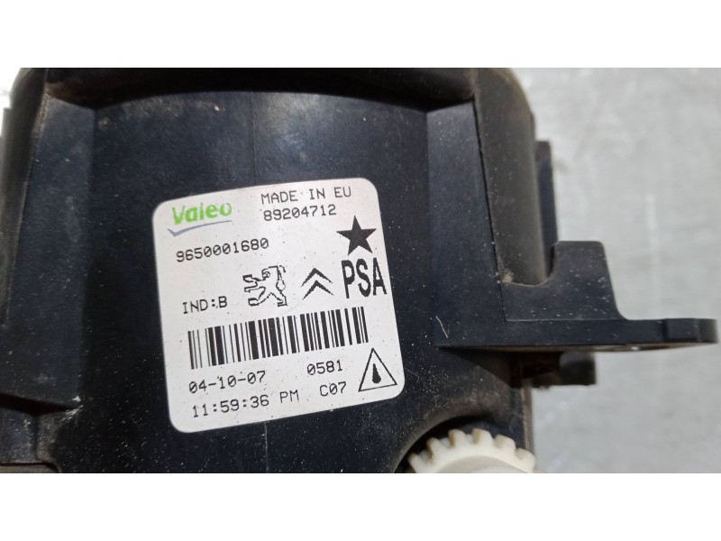 Recambio de faro antiniebla izquierdo para peugeot 207 cc (wd_) 1.6 16v referencia OEM IAM 9650001680  